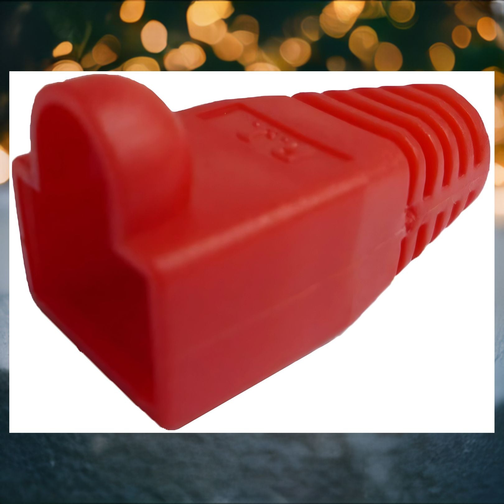 Buy ONE Get ONE FREE-R.J. Enterprises - (200 Pcs) RJ45 Strain Relief Boot Red RJ-SR-0-RD (Patented) - R.J. Enterprises