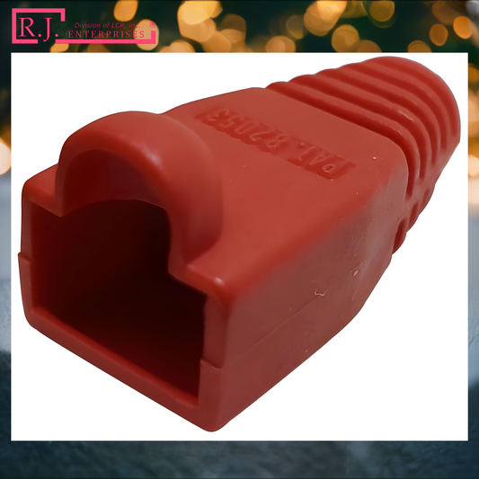 Buy One Get One FREE-R.J. Enterprises - RJ45 Strain Relief Boot Red (100 Pcs)