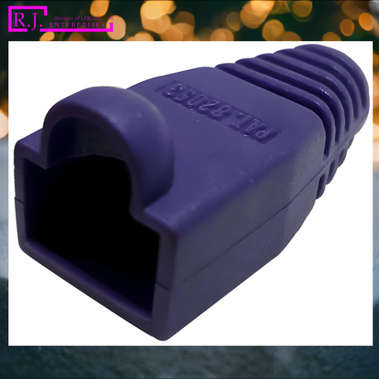 Violet RJ45 strain relief boot