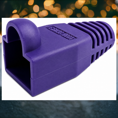 R.J. Enterprises - RJ45 Strain Relief Boot Violet, 0.035/p (2-Bags, 100pcs ea)