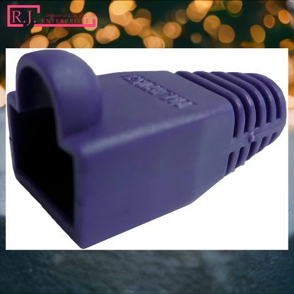 Buy One Get One FREE-R.J. Enterprises - RJ45 Strain Relief Boot Violet (100 Pcs)