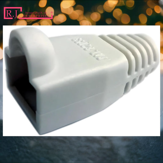 White RJ45 strain relief boot