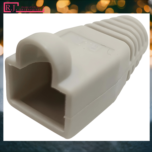 Buy One Get One FREE-R.J. Enterprises - RJ45 Strain Relief Boot White (100 Pcs)