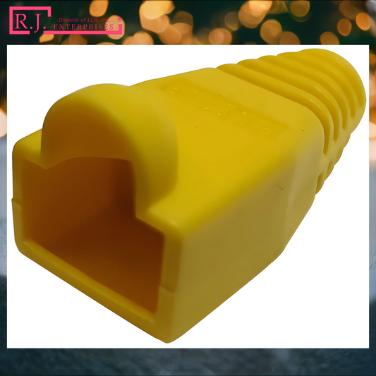 Yellow RJ450 strain relief boot