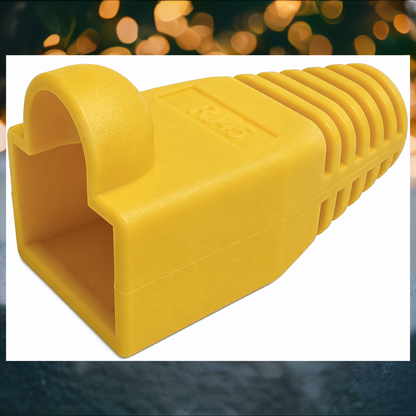 R.J. Enterprises - RJ45 Strain Relief Boot Yellow 0.035/p (200, 2-Pack ($3.50 Each)) - R.J. Enterprises