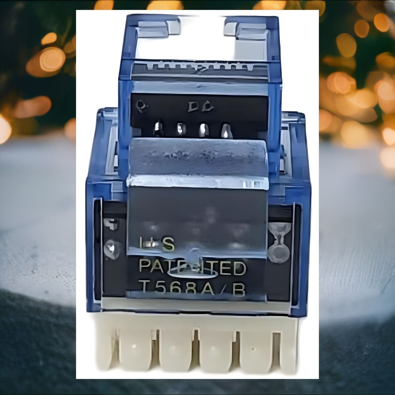 R.J. Enterprises - 3013A-8-CJ-BL, Cat5e Jack, 180-degree, Blue - R.J. Enterprises