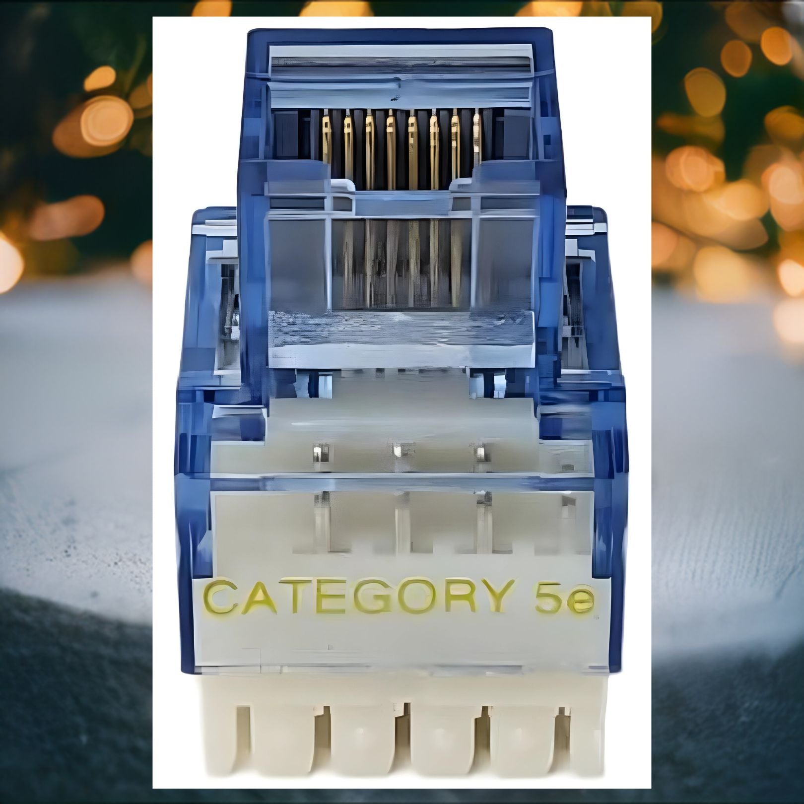R.J. Enterprises - 3013A-8-CJ-BL, Cat5e Jack, 180-degree, Blue - R.J. Enterprises