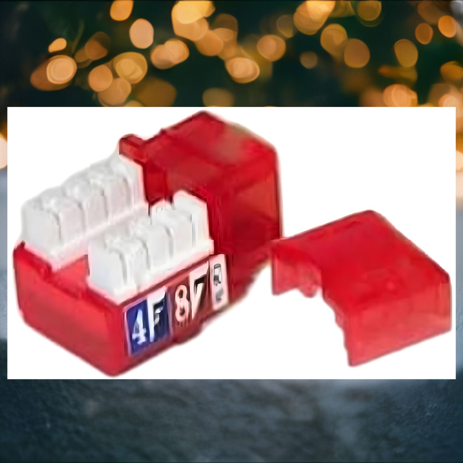 R.J. Enterprises - 3013A-E8-CJ-RD, Cat5e Jack, 90-degree, Red - R.J. Enterprises