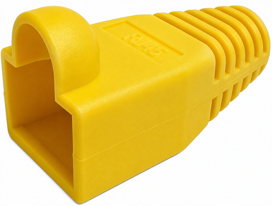 R.J. Enterprises - RJ45 Strain Relief Boot Yellow 0.035/p (200, 2-Pack ($3.50 Each)) - R.J. Enterprises