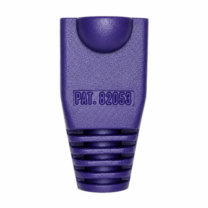 R.J. Enterprises - RJ45 Strain Relief Boot Violet (100 Pcs) - R.J. Enterprises