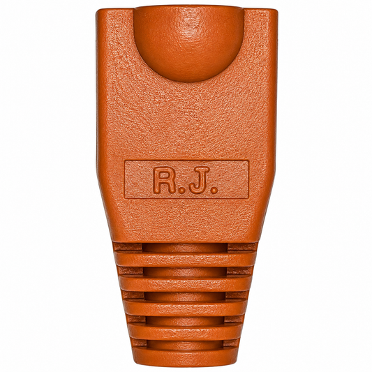 R.J. Enterprises - RJ45 Strain Relief Boot Orange 0.035/p (2-Bag, 100pcs ea)