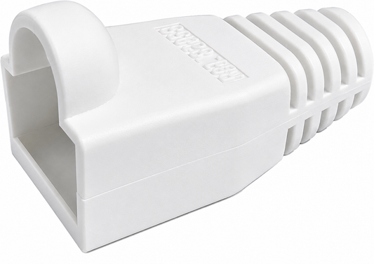 R.J. Enterprises - RJ45 Strain Relief Boot White 0.035/p (200, 2-Pack ($3.50 Each)) - R.J. Enterprises