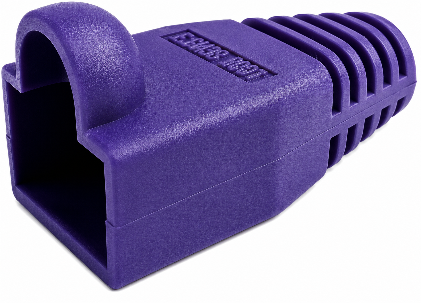 R.J. Enterprises - RJ45 Strain Relief Boot Violet (100 Pcs) - R.J. Enterprises