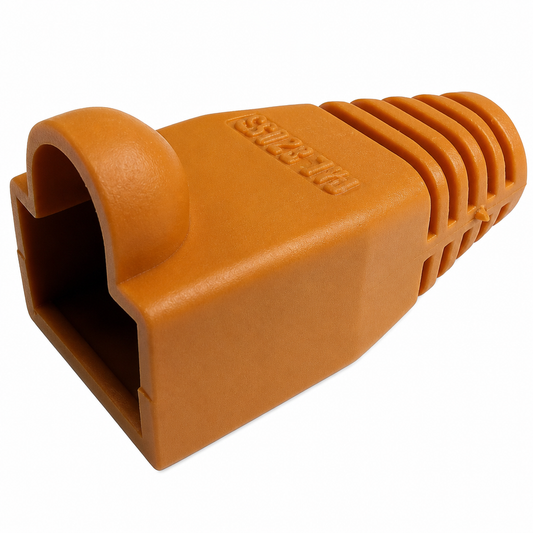 R.J. Enterprises - RJ45 Strain Relief Boot Orange 0.035/p (200, 2-Pack ($3.50 Each)) - R.J. Enterprises