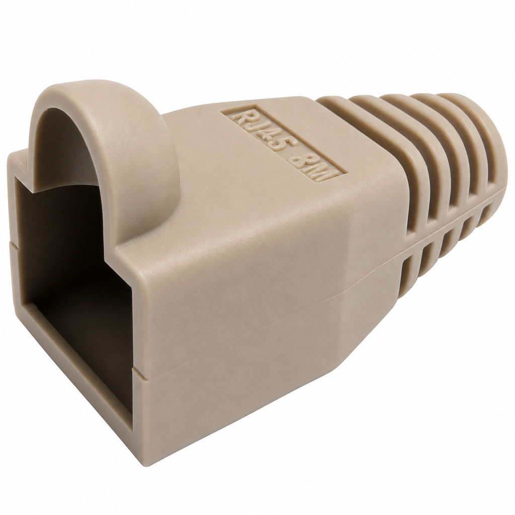 R.J. Enterprises - RJ45 Strain Relief Boot Beige 0.035/p (200, 2-Pack ($3.50 Each)) - R.J. Enterprises