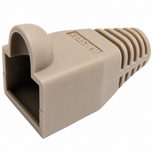 R.J. Enterprises - RJ45 Strain Relief Boot Beige 0.035/p (200, 2-Pack ($3.50 Each)) - R.J. Enterprises