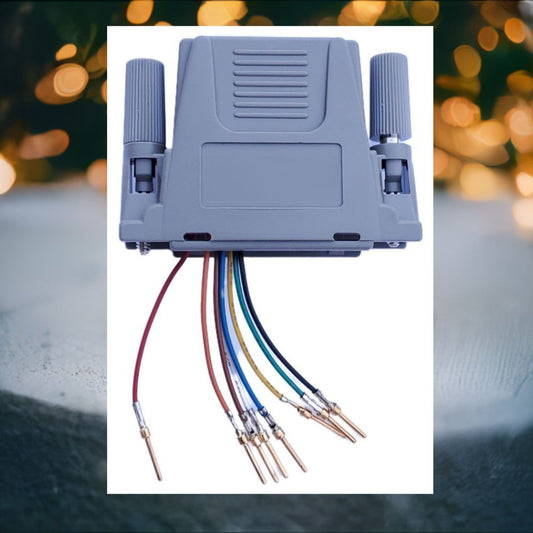 Buy One Get One FREE-DB25 Connector (Male) to RJ-45 (8C) Adapter-- DB25-8M (5PC/PER BAG) - R.J. Enterprises