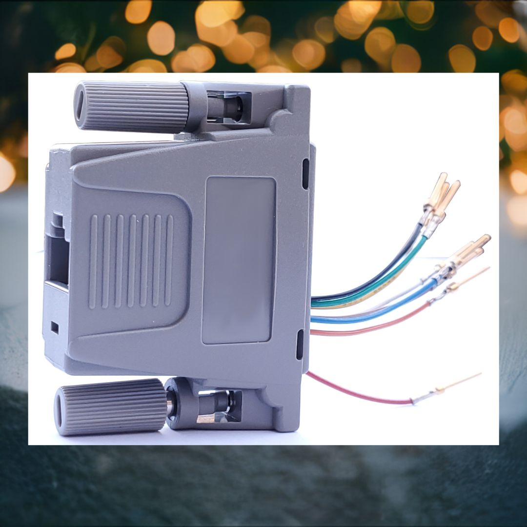 Buy One Get One FREE-DB25 Connector (Male) to RJ-45 (8C) Adapter-- DB25-8M (5PC/PER BAG) - R.J. Enterprises