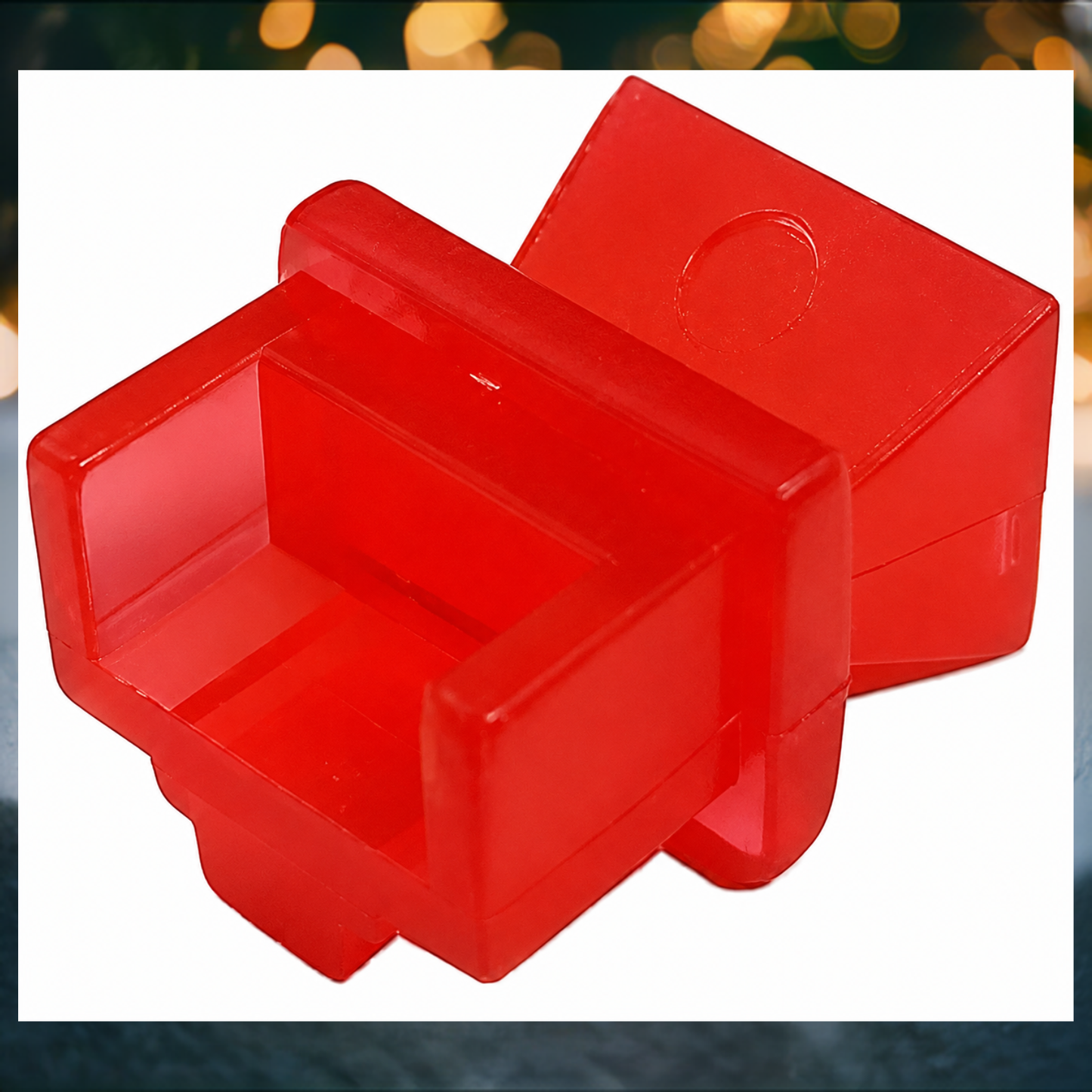 R.J. Enterprises - RJ45 Jack Dust Cover, Cap, Protector, Red (100 Pcs)