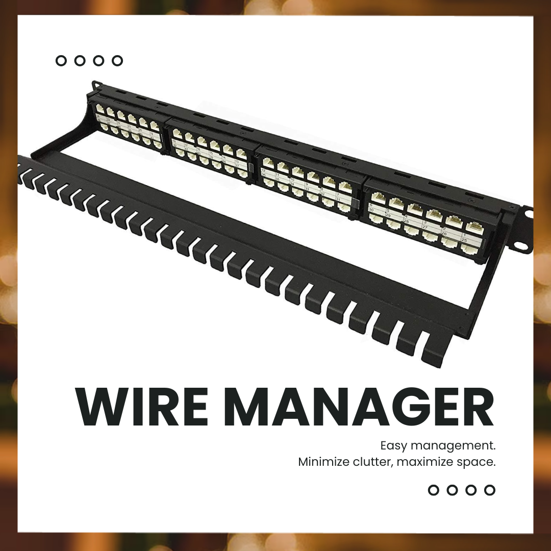 HDPP-48-C6, wire management bar. 