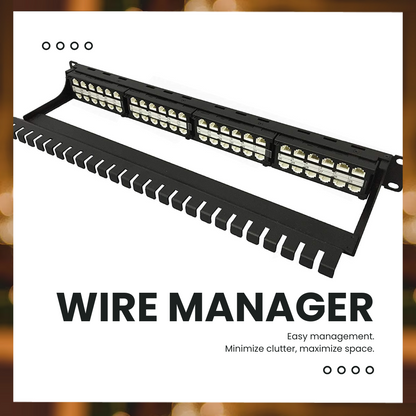 HDPP-48-C6, wire management bar. 