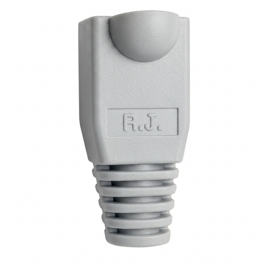 R.J. Enterprises - RJ45 Strain Relief Boot Grey 0.035/p (2-Bags, 100pcs ea)
