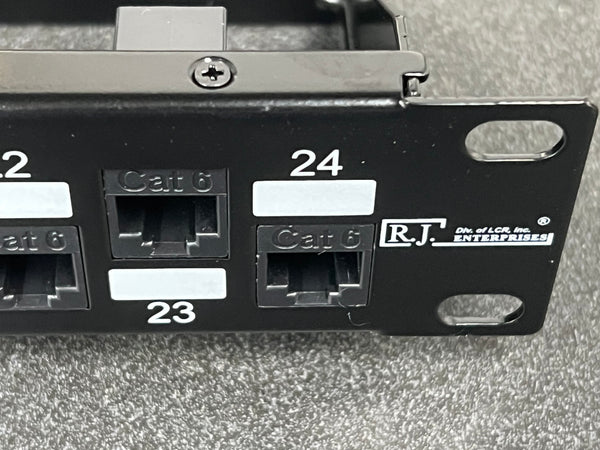 R.J. Enterprises - SDPP-24-C6 - Patch Panel, No Punch Down, Cat6, 568A/B, Tool-Less, 24 Port - R.J. Enterprises
