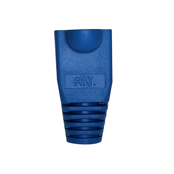 R.J. Enterprises - (200 Pcs) RJ45 Strain Relief Boot Blue RJ-SR-0-BL (Patented) - R.J. Enterprises