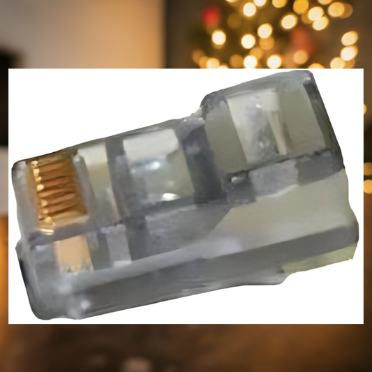R.J. Enterprises - 8X8-CP-BK - RJ45 Plug Connector, Cat5, Cat6, Black, 8P8C (50pcs) - R.J. Enterprises
