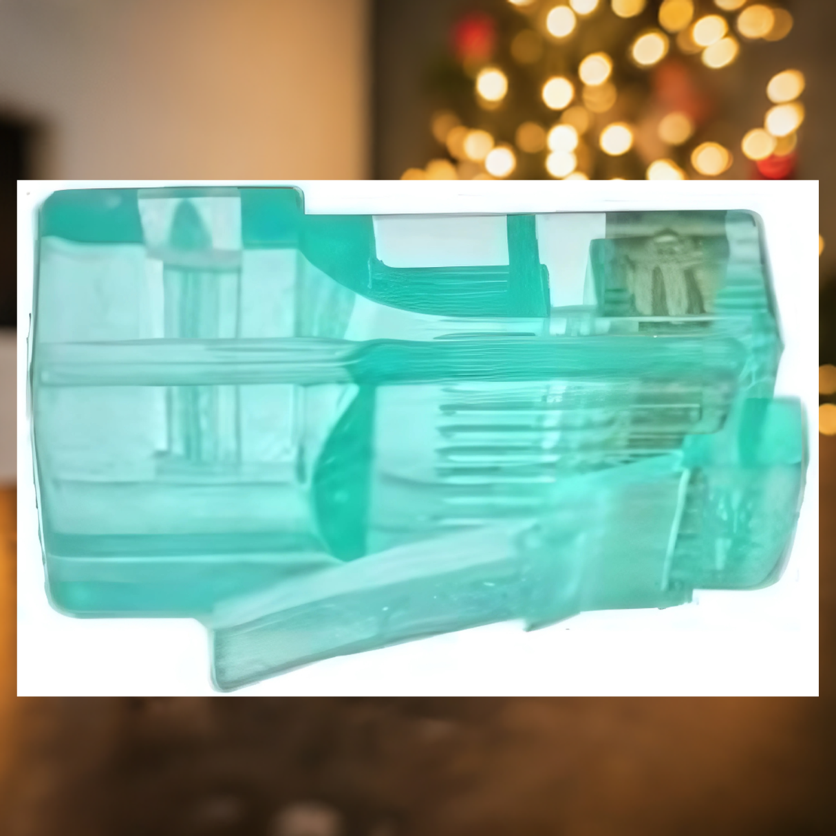 R.J. Enterprises - 8X8-CP-GR - RJ45 Plug Connector, Cat5, Cat6, Green, 8P8C (50pcs) - R.J. Enterprises
