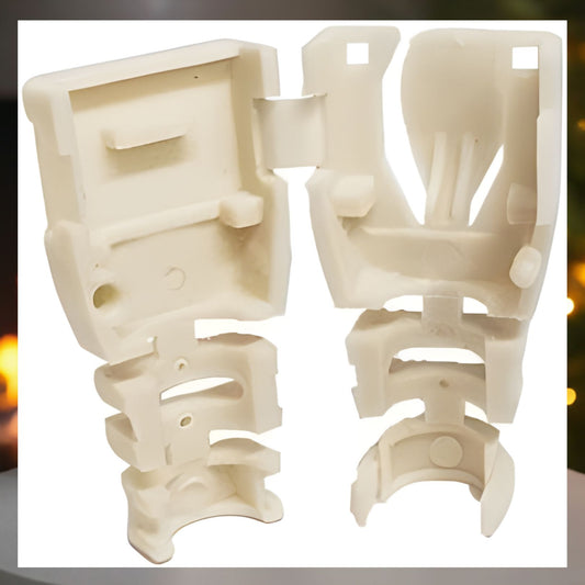 R.J. Enterprises RJ45 Ivory Strain Relief Boot; 2-pc Snap-on Design (100 PC's per bag) - R.J. Enterprises