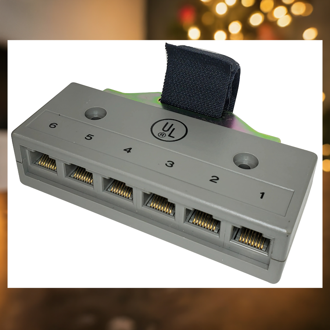 R.J. Enterprises - Harmonica Connector (Male), 6 RJ45 Ports - R.J. Enterprises