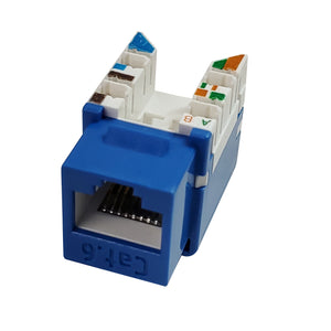 R.J. Enterprises 3013A-8-C6A/6-BL Category 6/6A Jack Blue - R.J. Enterprises
