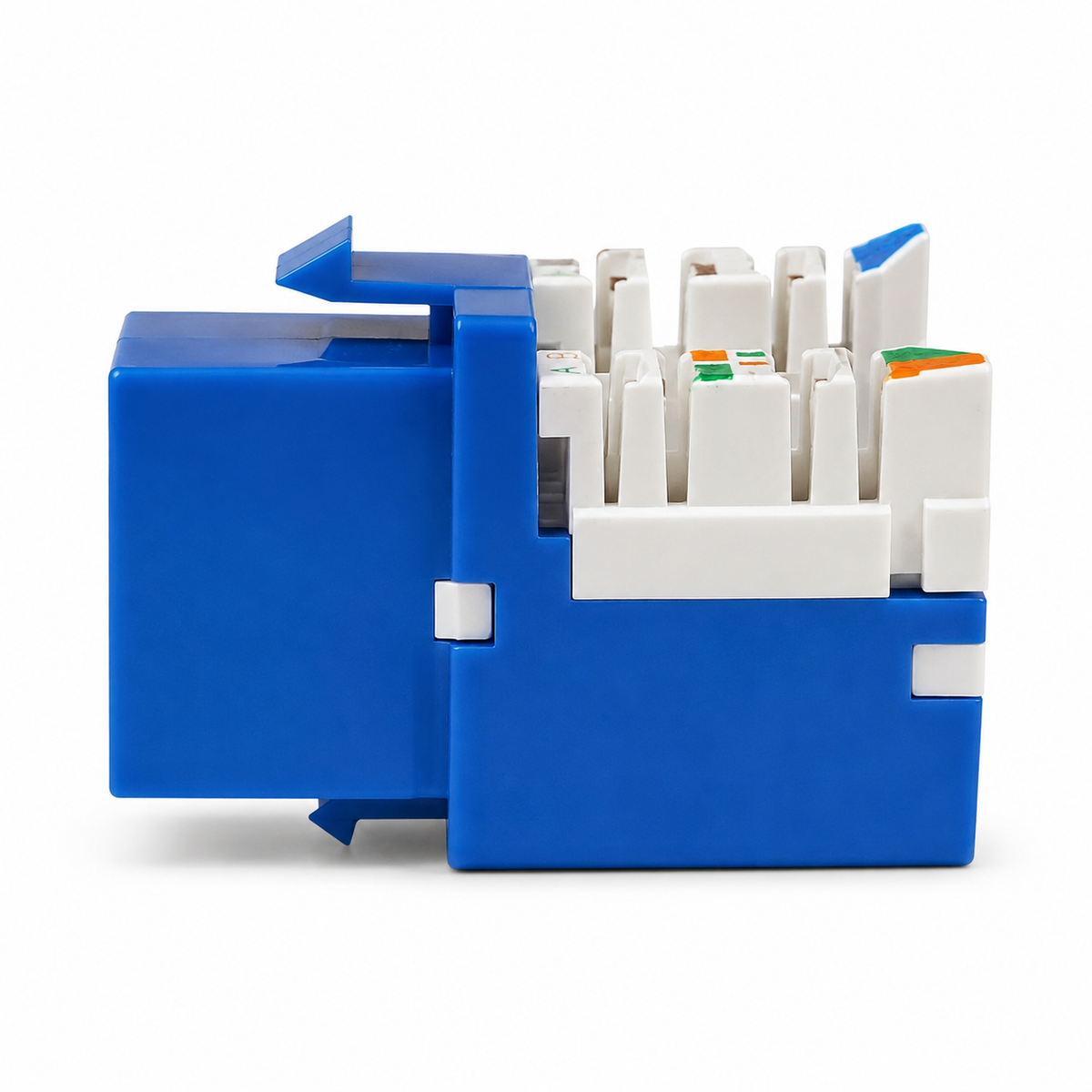R.J. Enterprises - Cat6 Keystone Jack, Blue (10 Pcs) - R.J. Enterprises