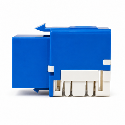 R.J. Enterprises - Cat6 Keystone Jack, Blue (10 Pcs) - R.J. Enterprises
