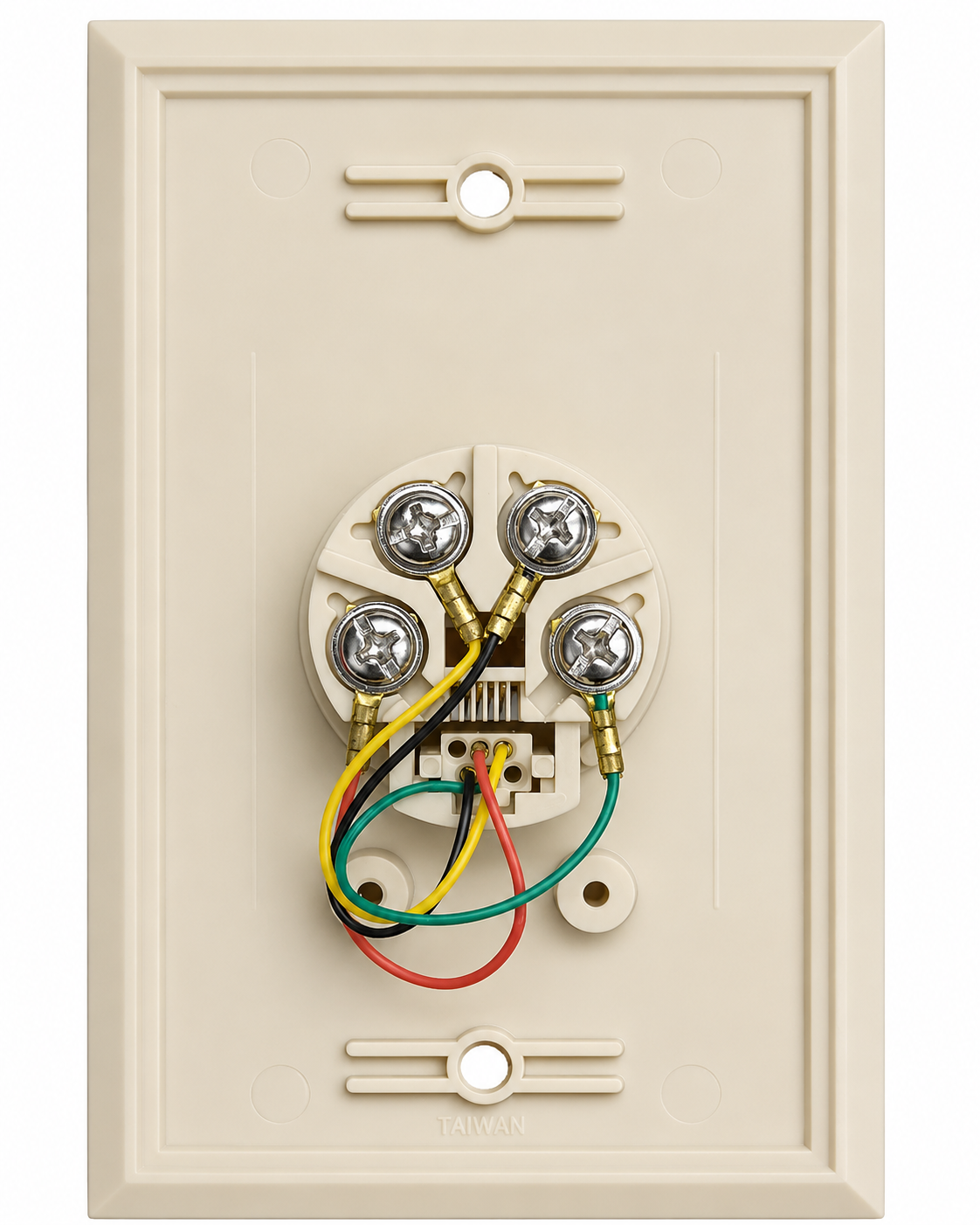 R.J. Enterprises - Flush Mount Wall Jack (4C) (10 Pcs)