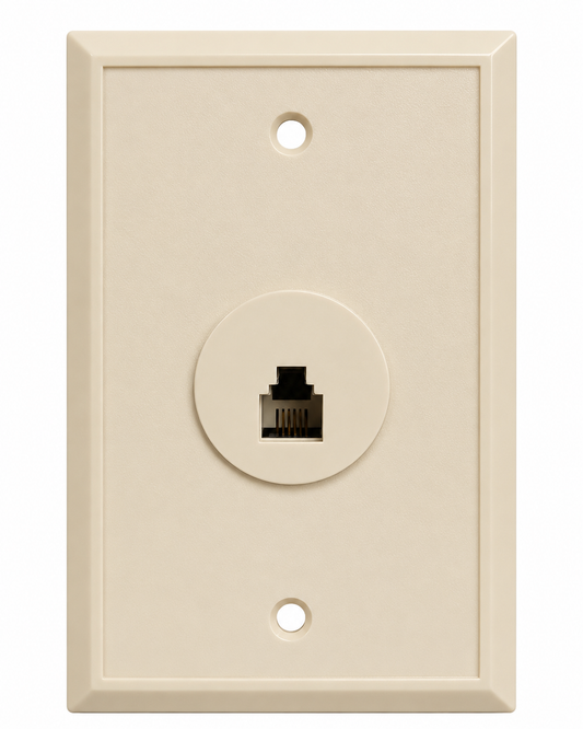 R.J. Enterprises - Flush Mount Wall Jack (4C) (10 Pcs)
