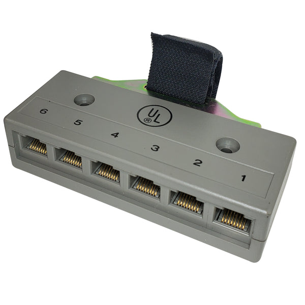 R.J. Enterprises - Harmonica Connector (Male), 6 RJ45 Ports - R.J. Enterprises