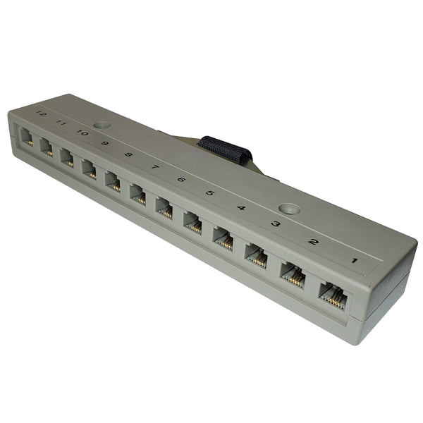 R.J. Enterprises 800T-12(M) - Telco Harmonica Connector (Male), 12 RJ11 Ports (6P4C) - R.J. Enterprises
