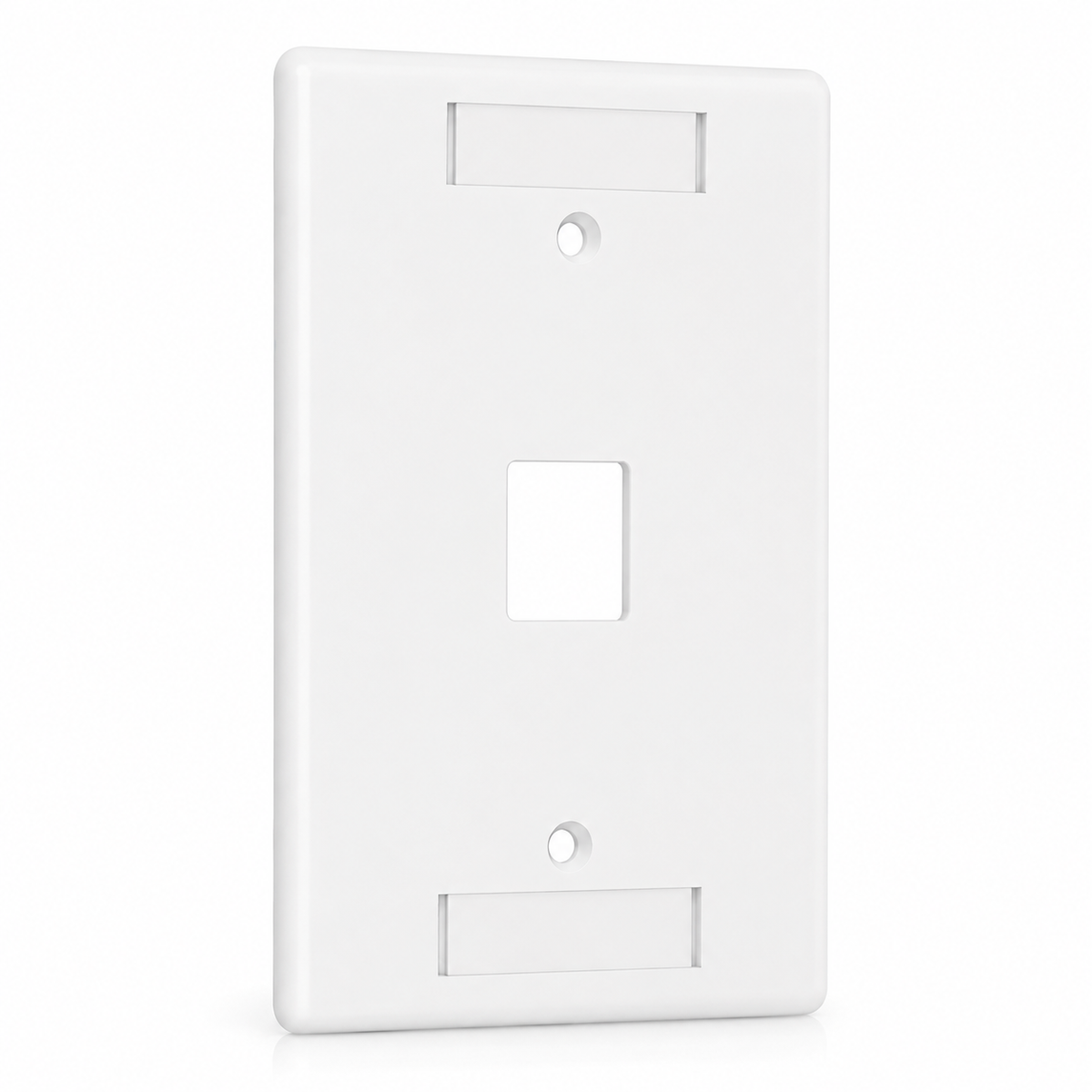 AMO Face Plate, White, 1-Port, UL Listed | 625B17F-1