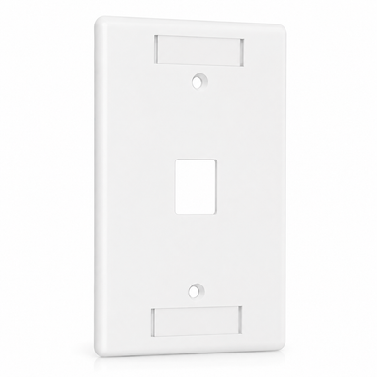 AMO Face Plate, White, 1-Port, UL Listed | 625B17F-1