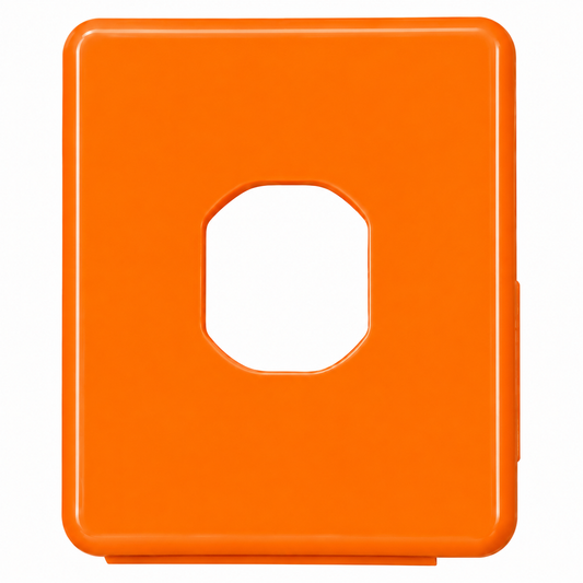 Keystone ST Fiber Adapter Insert, Orange, 100-Pack | 7E-YIP5-CMKM