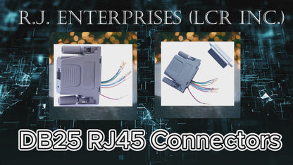 DB25 Connector (Male) to RJ-45 (8C) Adapter-- DB25-8M (10PC/PER BAG)