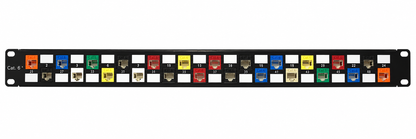 R.J. Enterprises - Cat6 Patch Panel (Special Design, 568A/B, 24 Port)