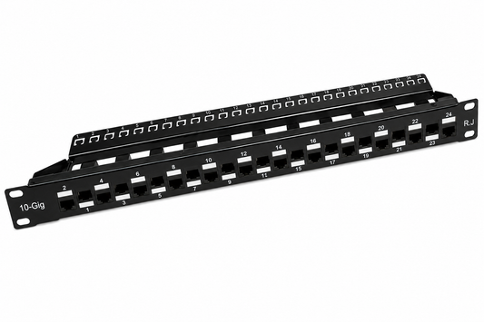R.J. Enterprises® - SDPP-24-C6 - Patch Panel, 24 Port, 1U, Cat6