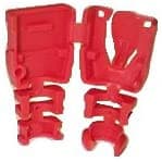 R.J. Enterprises RJ45 Strain Relief (Boot Protector) 2-pc Design Red (100 PC's per bag) - R.J. Enterprises