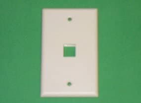 R.J. Enterprises 2013A-C1 Network Keystone Face Plate 1 Port - R.J. Enterprises