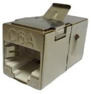 R.J. Enterprises - Cat6A Fully Shielded RJ45 Coupler RJ-210-C6A-S - R.J. Enterprises