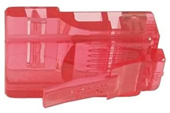 R.J. Enterprises - 8X8-CP-RD - RJ45 Plug Connector, Cat5, Cat6, Red, 8P8C (50pcs) - R.J. Enterprises