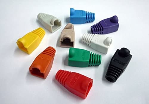 R.J. Enterprises - (300 Pcs) RJ45 Strain Relief Boot Blue RJ-SR-0-BL (Patented) - R.J. Enterprises